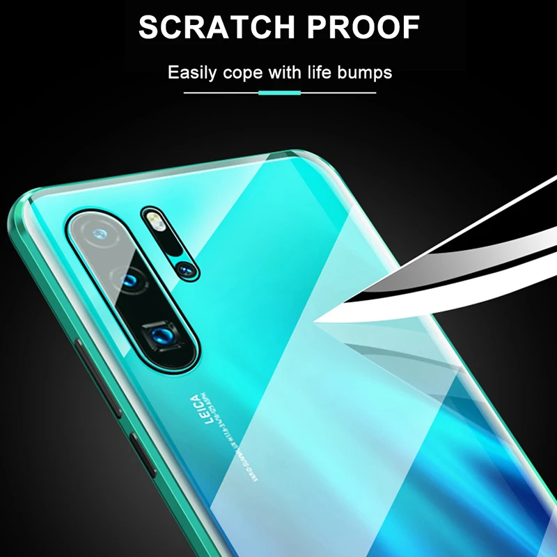 Магнитная Адсорбция металлический корпус для Xiaomi 9 Lite SE 9T Pro 8 6X A2 CC9 CC9e Note 7 Pro F1 Redmi K20 Pro двухсторонняя, для стекла крышка