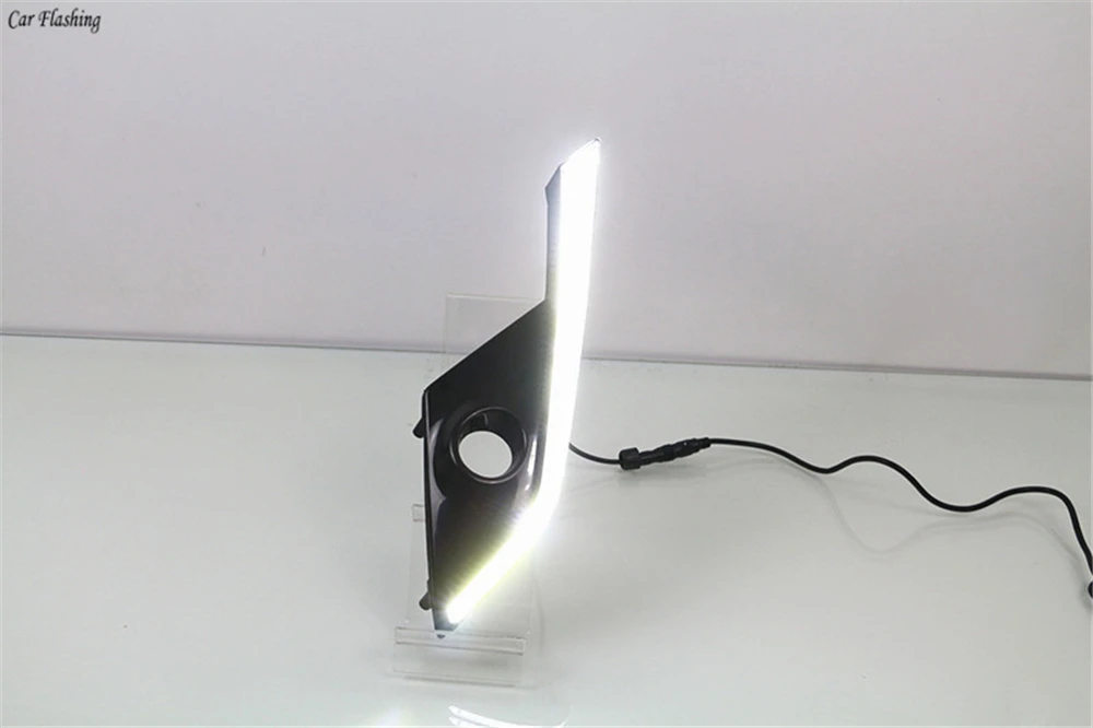 Автомобильный мигающий 2 шт. автомобильный DRL светодиодный светильник дневного