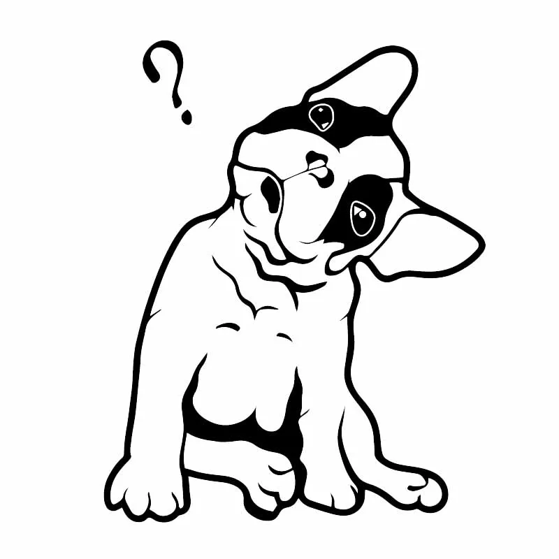 

16cmx13cm Funny puppy Vinyl Car-Sticker Automobiles Motorcycles Window Bumper Laptop Vinyl Decal Decorative Goods