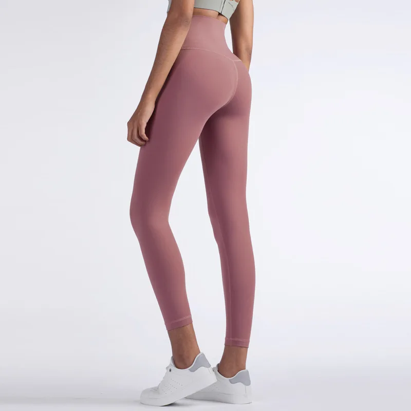 

New Woman Gym Sport Workout Running Two-sided High Waist High Rise Yoga Pants High Impact Butt Lifting Squat Proof Tights