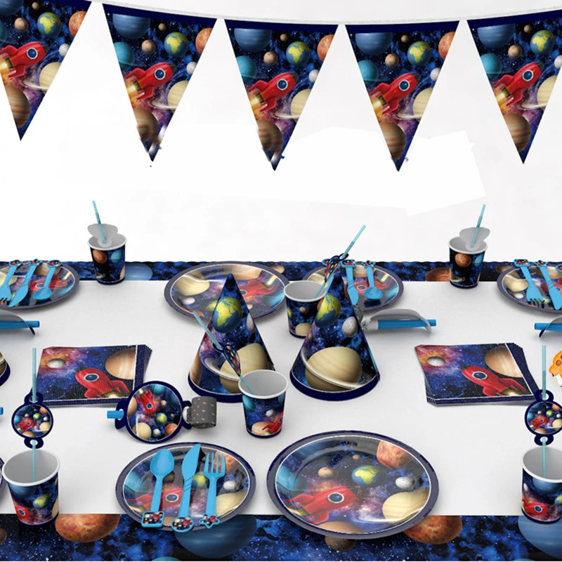 Одноразовая посуда для детского дня рождения украшение вечеринки в