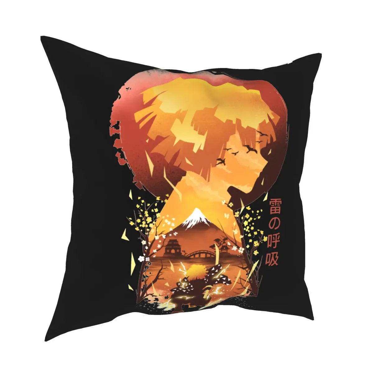 

Наволочка для подушки Ukiyo, рассеиватель демонов, рассекающий молнию, домашний декор, подушки для автомобиля