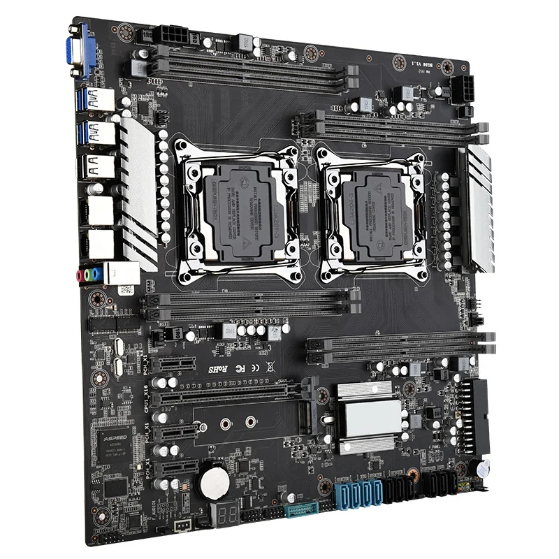 Материнская плата X99 Dual Gaming LGA2011 ATX USB3.0 SATA3.0 M.2 NVME SSD 256 Гб DDR4 ОЗУ поддержка