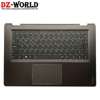 shell palmrest upper case with turkish backlit keyboard touchpad for lenovo yoga 510 14ikb isk ast flex 4 1470 laptop 5cb0l66017