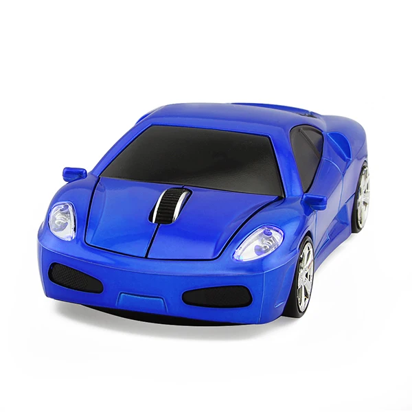 Dark Blue CHYI беспроводная мышь Scuderia по форме спортивного автомобиля 2,4 ГГц 1600 dpi Coupe Grand Tour автомобиль оптический светодиодный фонарь Мыши для ПК ноутбука - Цвет: Dark Blue