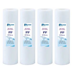 4 упаковки из 20 микрон расплава выдувного полипропиленового фильтра для воды 2,5 дюйма Dia. X 10-дюймовый длинный универсальный тип