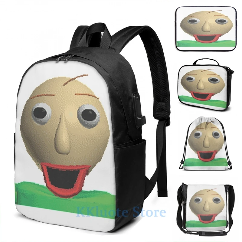 Рюкзак унисекс с USB-зарядкой и забавным графическим принтом | Багаж сумки