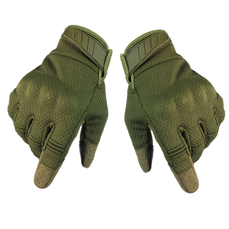 

Men Outdoor Touchscreen Camouflage Gloves Motorcycle Riding Rock Climbing Non-Slip Breathable Mesh Wear-Resistant Mitten