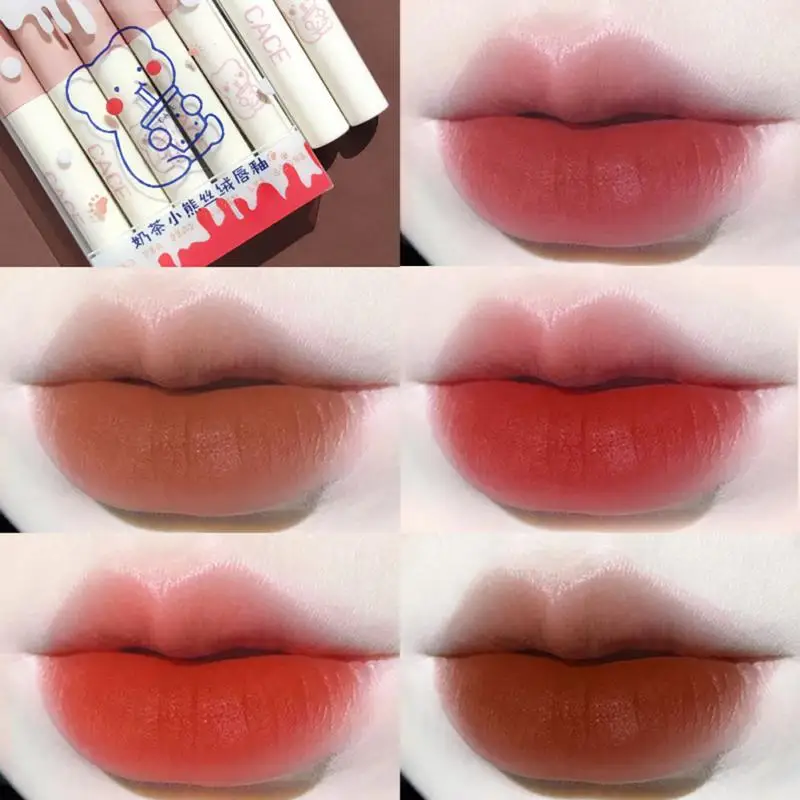 

5PCS/Set Lipstick Set Matte Velvet Mist Lip Glaze Waterproof Long Lasting Not Easy To Fade Lip Gloss Makeup Cosmetic TSLM1