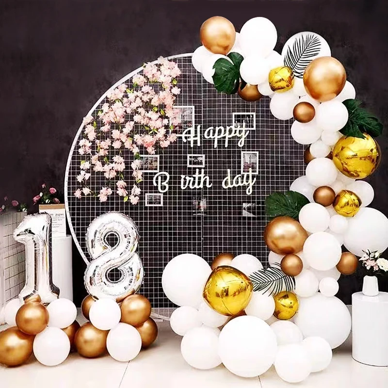 Круг железная Арка свадебный фон сетка открытый газон Свадьба День Рождения