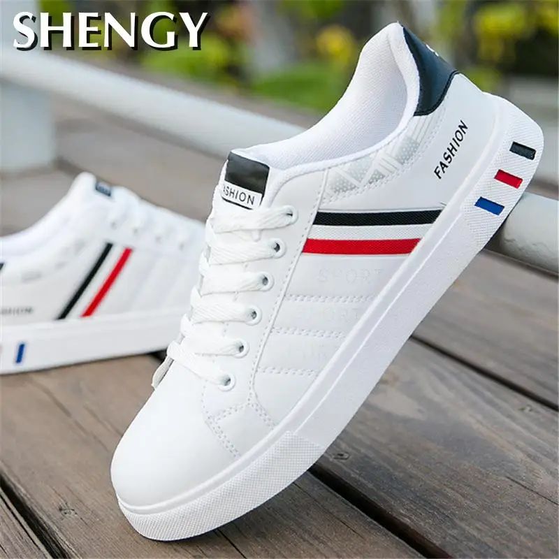 

2021 Spring Fall New Men Casual Shoes Fashion Comfortable Chunky Mens Shoes Light Solid Lace Up Striped Men Trainers