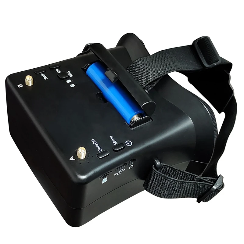 

5.8Ghz Mini FPV Goggles 4.3 Inch 40CH FPV Video Headset Glasses 800X480 LCD With Double RP-SMA Antenna 1200Mah Battery