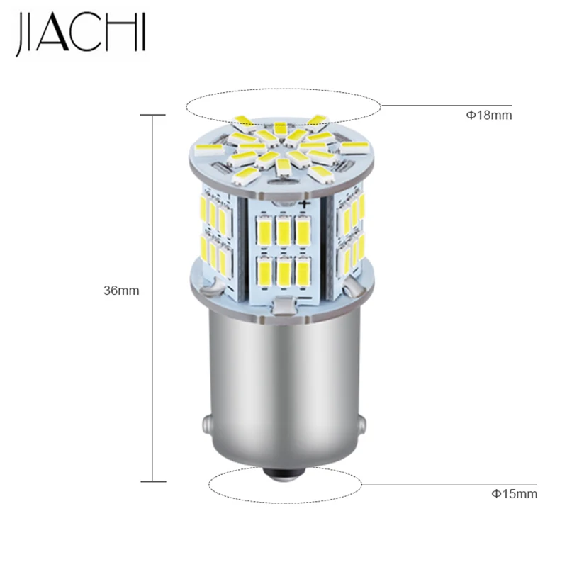 JIACHI 2x Led 1156 BA15S P21W Replacement Bulb 540LM White For BMW Audi kia Toyota Cars Accessories Turn Signals Car Tail bulb | Автомобили