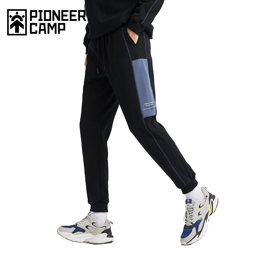 Мужские зимние джоггеры Pioneer Camp черные повседневные спортивные штаны из 100%