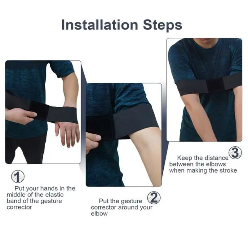 

Golf Swing Trainer Eginner Practicing Guide Gesture Alignment Training Aid Aids Correct Swing Trainer Elastic Arm Band Belt