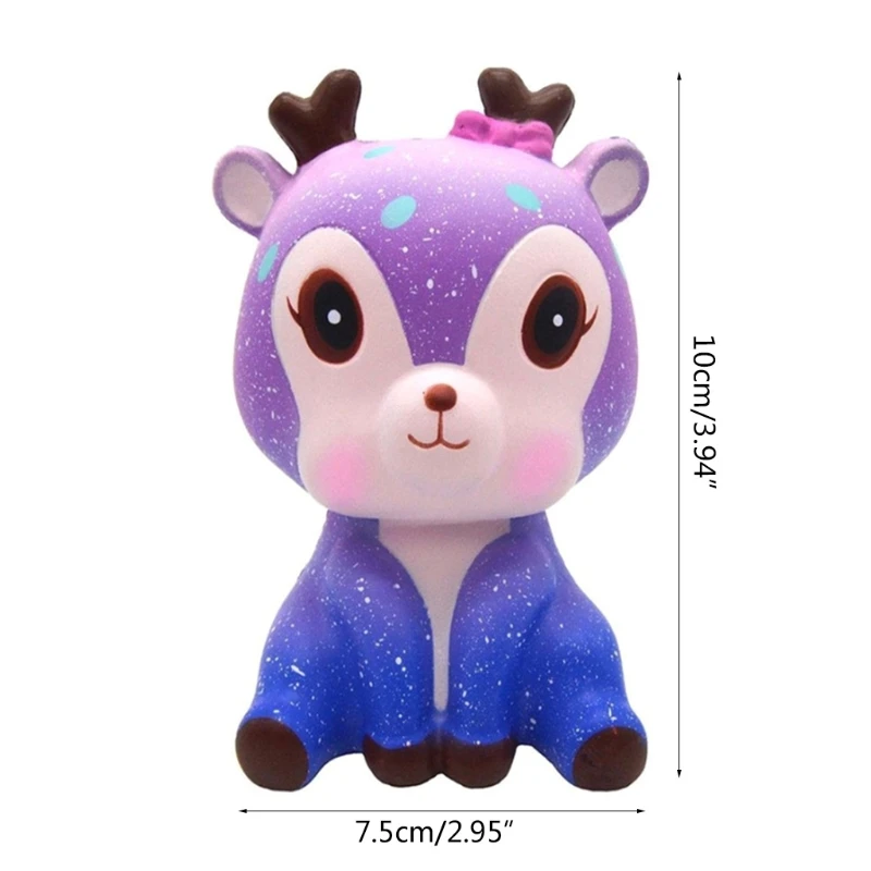 

50LE Squishy Toys Slow Rising Deer Helpful for Finger Therapy Finger Stiffness