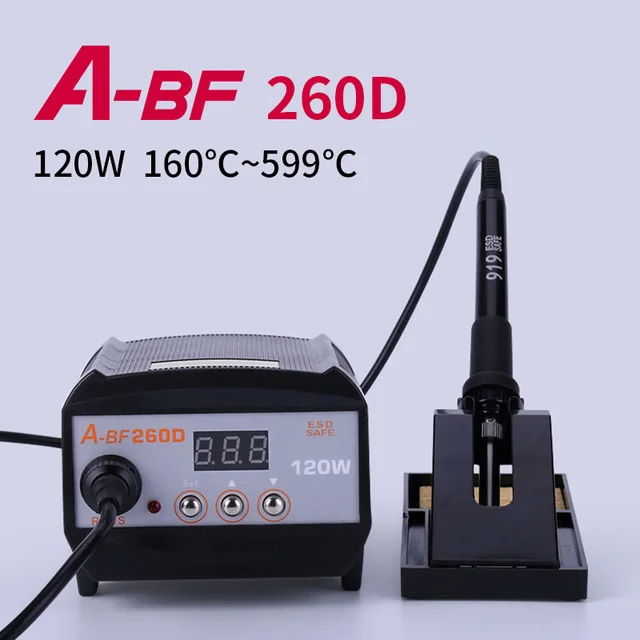 A-BF 260D высокочастотная паяльная станция цифровой дисплей 120 Вт промышленный 2 в 1 сварочный аппарат с полным набором инструментов - Цвет: ABF-260D
