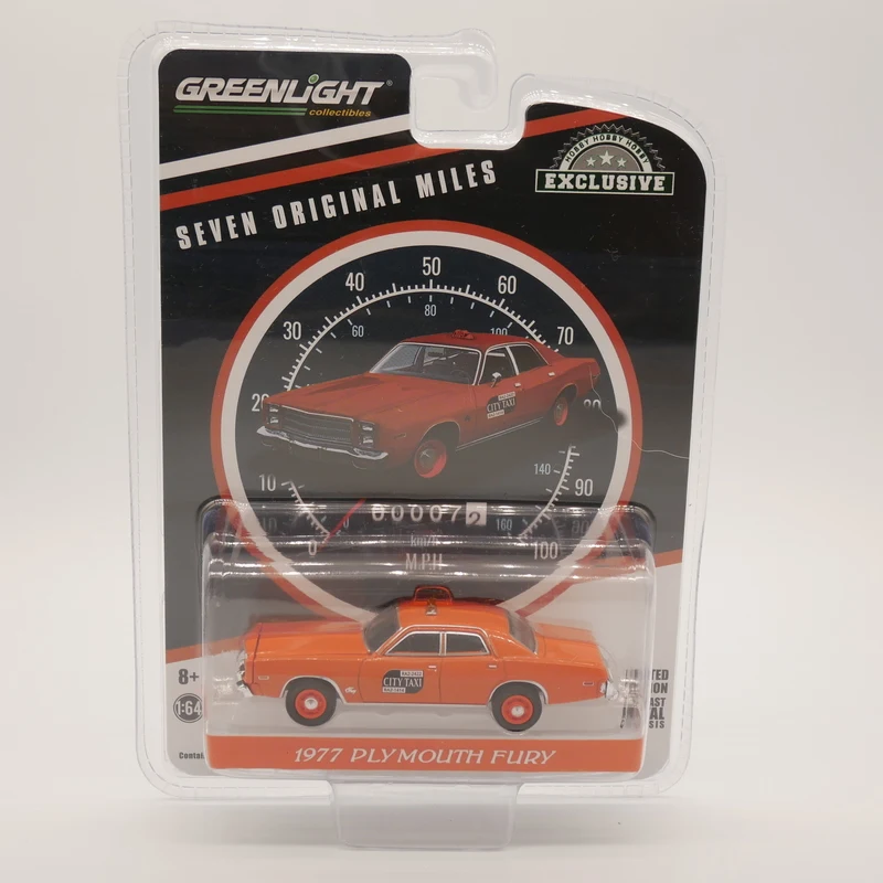 

Greenlight 1:64 1977 Plymouth Fury Diecast Model Car Matel Toy Ornaments