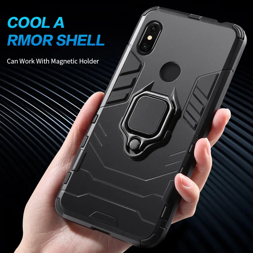 Защитный чехол бампер с магнитным кольцом для Xiaomi Redmi Note 8T 8 7 Pro 6 5 K30 4X 4 Plus 8A 7A Note7 Note8