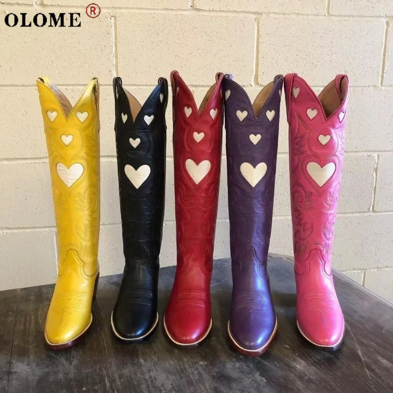 

2021 New Ladies Plus Size Sexy Love Long Tube Women's Boots Fashion Ins Trend Party Women's Boots
