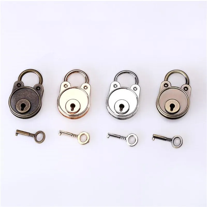 

Vintage Style Padlock with key for Jewelry Wood Box suitcase Notebook Luggage Belt Antique Suitcase Locks Hardware