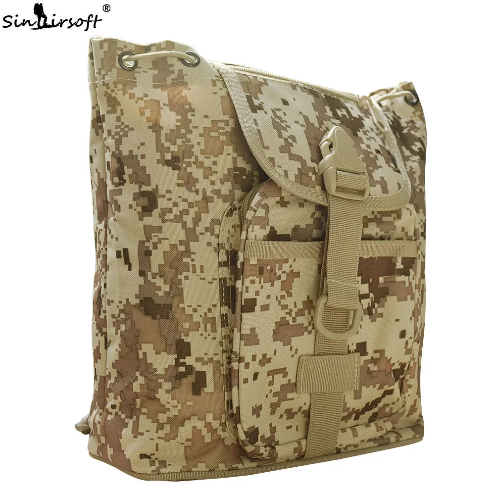 SINAIRSOFT нейлоновый унисекс рюкзак на молнии Molle рюкзаки для путешествий водонепроницаемые ветрозащитные камуфляжные маленькие сумки LY0029