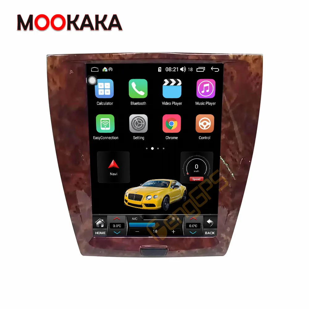 

Tesla Style Android 10.0 6+128G For Jaguar XK XKR S Car Radio Multimedia Player GPS Navigation Auto Stereo Head Unit DSP Carplay