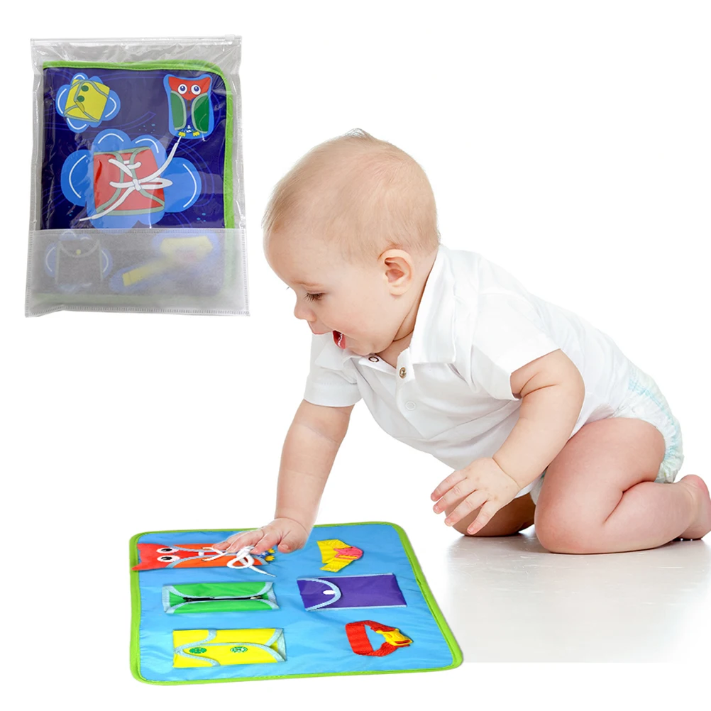 Детские развивающие Игрушки для раннего развития обучающая доска тканевая книга
