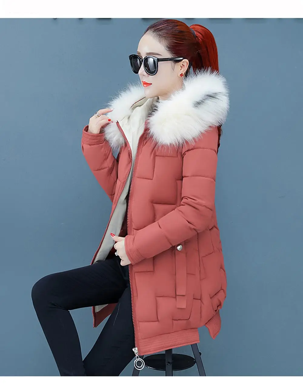 PinkyIsBlack модный легкий мех зимняя куртка для женщин с хлопковой подкладкой теплое толстое Женское зимнее пальто Длинная Парка женская куртка