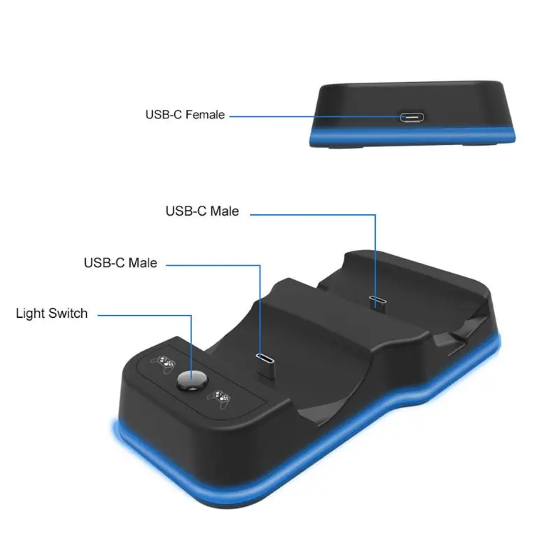 Двойной USB зарядное устройство Быстрая зарядка док-станция для Playstation 4 PS4 Pro джойстик, геймпад джойстик ручка аксессуары