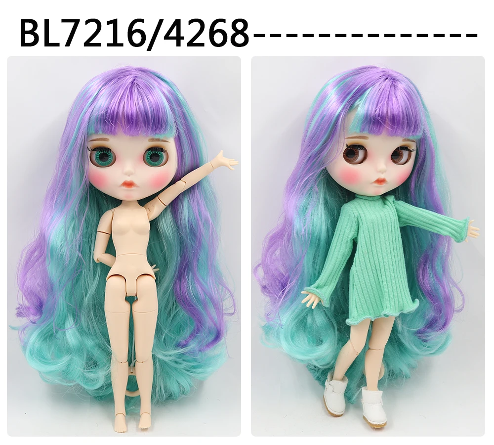 1/6 bjd ледяная фабрика blyth кукла bjd шарнир тела белая кожа bjd 30 см матовый лица резные губы с бровей индивидуальные лица