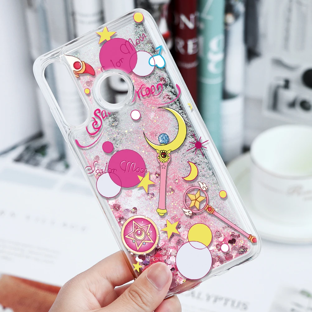 duoktdj Жидкий сыпучий песок с блестками чехол для huawei P20 P30 P8 P9 10 Lite mate 20 Pro 10 P Smart On Honor 7A Pro 8X10 9 lite чехлы - Цвет: duoktdj