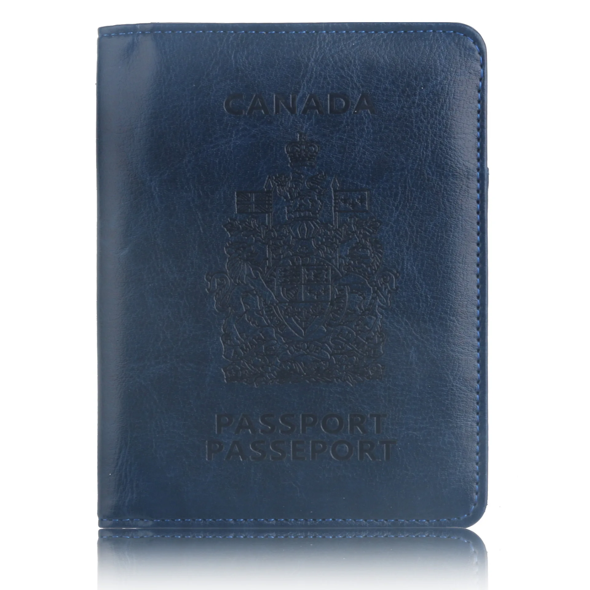 

Canada RFID anti-theft swipe passport holder anti-scanning multi-card card holder passport holder PU