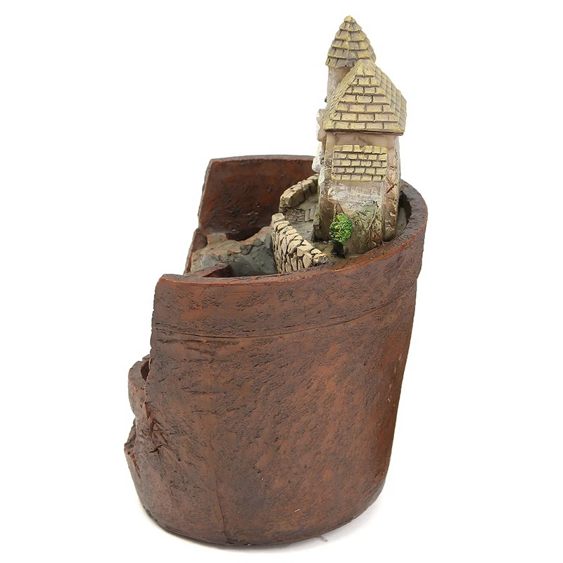 Мини Домашние статуэтки смолы цветочный горшок для травы кактусы сочные горшки