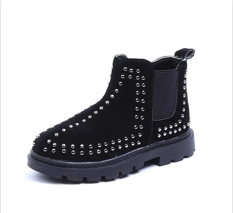 Новинка 2019 зимние ботинки для девочек и мальчиков с мехом модные детские Детская