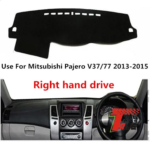 Taijs Right Hand Drive Beauty Decoration PAD Polyetser Car Dashboard Cover Dashmat for Mitsubishi Pajero V73/77 2013 2014 2015