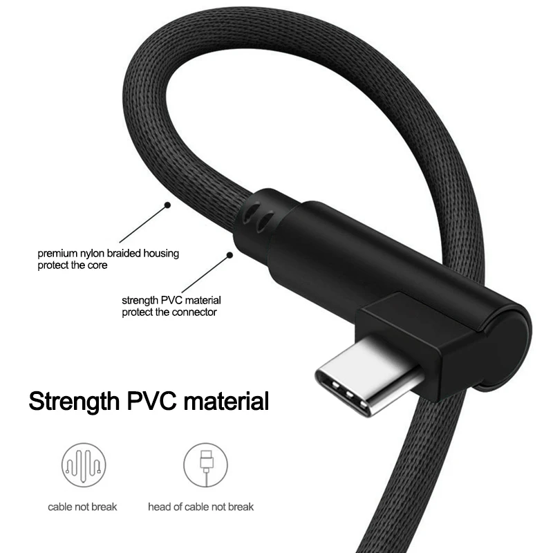 PHOMAX 1 м usb type C 90 градусов дизайн Быстрая зарядка c кабель для передачи данных