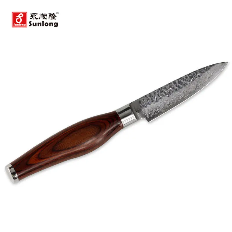 Набор ножей шеф повара Sunlong 2 шт. с фруктовым ножом японский VG10 ручка из дамасской