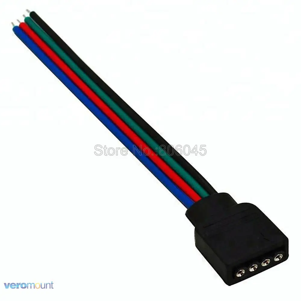 10 шт./лот 4 контактный разъем Мама и папа RGB Разъем см проводной для кабеля SMD 3528 5050