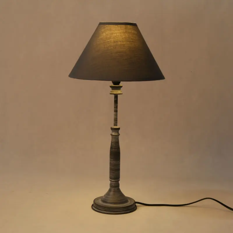 Простой дизайн тканевая настольная лампа для учебы декоративный дом|Настольные