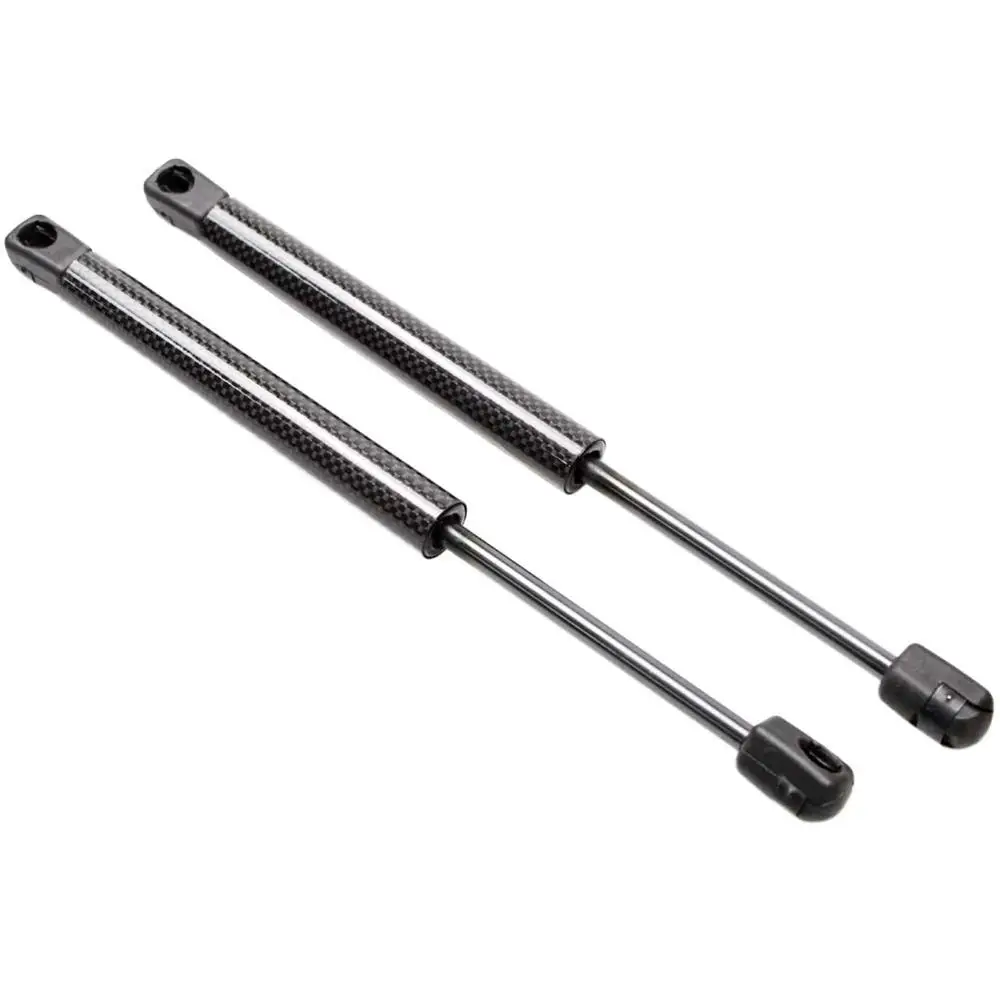 blacak carbon fiber Для Mitsubishi Lancer Saloon 2008 2009 2010 Авто багажника углеродное волокно газовые Пружинные стойки опорный подъемник поддержка демпфер 298 мм - Цвет: blacak carbon fiber