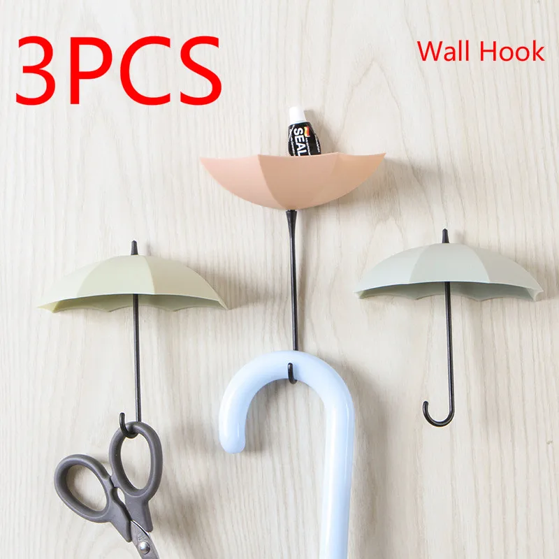 Настенный крючок в форме зонтика держатель для ключей органайзер Декоративная