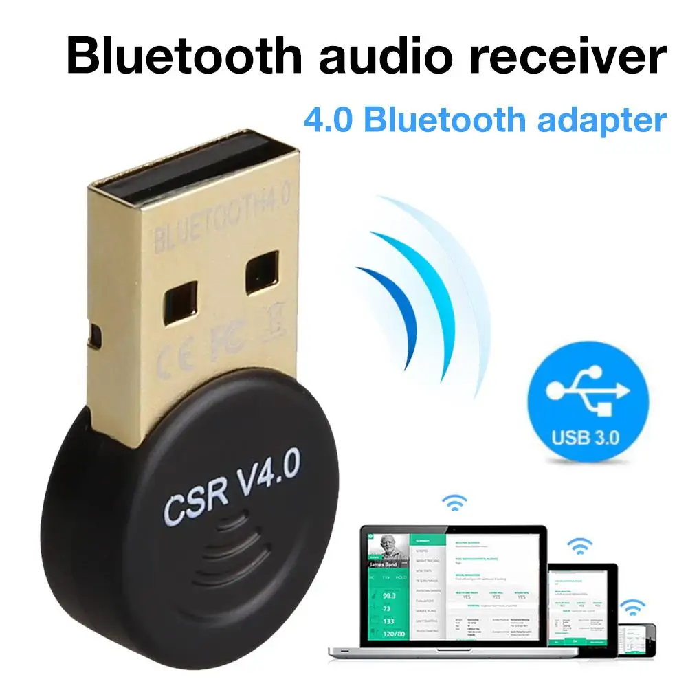 Новый портативный аудио приемник мини стерео беспроводной адаптер Bluetooth 4 0 USB