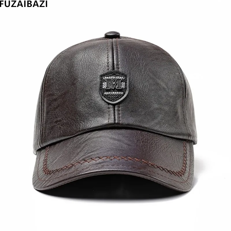 Новая осенне зимняя уличная теплая Бейсболка FUZAIBAZI для мужчин среднего возраста