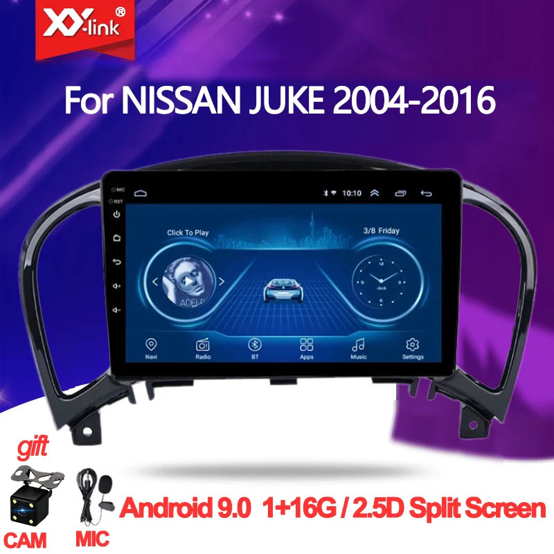 Автомагнитола 9 дюймов Android 0 мультимедийный DVD-плеер для NISSAN JUKE 2004-2016 GPS