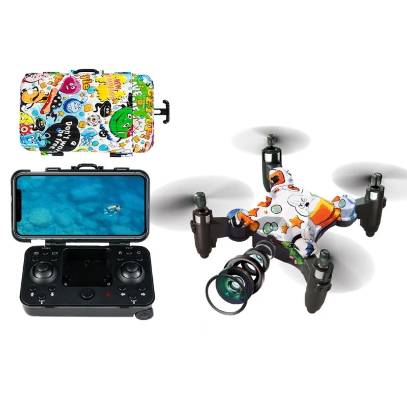 

2.4G WIFI DH-120 Luggage RC Drone FPV 4-axis 720P Camera Mini Folding Quadcopter