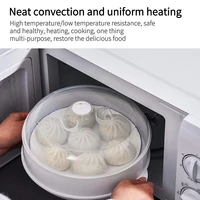 food steamer kitchen microwave oven steamer bowl container baking fish steam roaster bread food cooking tool
