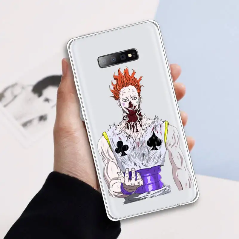 

Hunter x Hunter 3 HXH Anime Hisoka Morow Phone Case Transparent for samsung A 21s 50 71 S 8 9 20 20fe note 10 20 ultra plus
