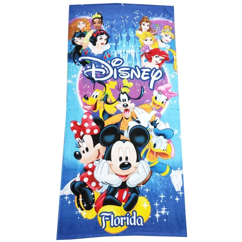 Disney мультфильм красный Минни Микки Маус замороженная ванна/бассейн/пляжное полотенце супермягкий впитыватель хлопок купальное полотенце 75x150 см - Цвет: D