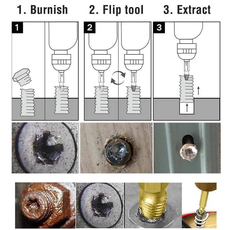 4/5/6 шт. быстрорежущие поврежденные винты Фотоэлементы разборные сломанные